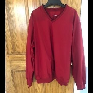 Izod Mens Pullover Windbreaker sz lg